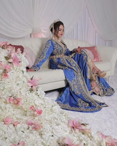 Stunning Designer <b>Kaftan</b> with Heavy Zardozi Embroidery floor length dress for Wedding/party dress - Product Image 3