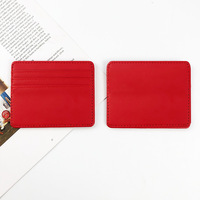 Dompet Kartu Kulit PU Siap Kirim Lintas Negara dengan 4 Slot Kartu, Detail Jahitan, Kapasitas Besar, Desain Unisex