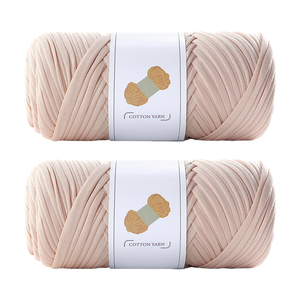 Suministro al por mayor de hilo de tela 100% poliéster de 200g para tejer a mano camisetas, alfombras de ganchillo, zapatillas, bolsos y artículos de almacenamiento de alta elasticidad. - Product Image 6