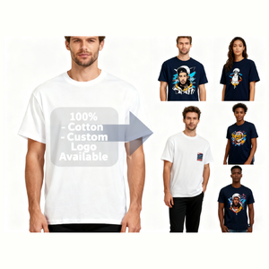 Camisetas de algodón de 250g al por mayor, lisas, en blanco, de material duradero para tiendas de reventa - Product Image 1