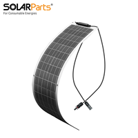 Panneau solaire flexible monocristallin personnalisé pour camping-car, marine, camping, randonnée, situations d'urgence