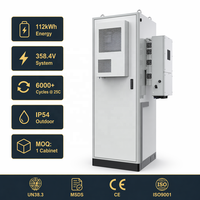 Système de batterie LiFePO4 en armoire 112 kWh pour stockage d'énergie industriel et commercial pour usine solaire