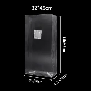 JIJID Transparente Polypropylen-Pilz-Schaubsäcke Autoklavenbeutel atmungsaktive Pilz-Anbausäcke mit 0,5 Mikron-Filter