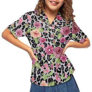 어린이 고급 셔츠 다채로운 꽃 패턴 소년 소녀 일치하는 옷 맞춤 소년 티셔츠 전문 제조 업체