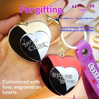 Innovatieve Love Heart aansteker winddicht zwart jetvlam romantische cadeaudoos hem haar Valentijnsdag trendy nieuwigheid