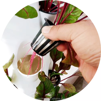 Système de culture hydroponique vertical à 12 étages Petal Tower avec support d'éclairage LED pour la culture de la laitue, des herbes et des légumes en intérieur et en extérieur