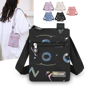 Psvort Mini bolso cruzado cuadrado rosa vertical con bolsillo frontal con cremallera, bolso de hombro portátil para mujer - Product Image 5