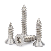A2 304 Inox plat CSK Torx aggloméré vis en acier inoxydable 316 A4 fraisée inviolable résistant sécurité vis à bois autotaraudeuse