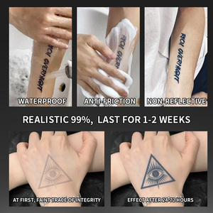 รอยสักชั่วคราว<span class=keywords><strong>ลาย</strong></span>ตาผู้รู้ทุกสิ่ง <span class=keywords><strong>ลาย</strong></span>โบราณลึกลับ กึ่งถาวร กันน้ำ ติดทนนาน 2 สัปดาห์ รอยสักสมุนไพรสำหรับแขน - Product Image 5