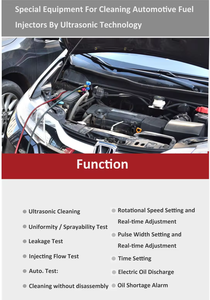 Lançamento do Limpador e Testador Ultrassônico CNC-601A 110V/220V para Equipamentos Veiculares com Armário de Carrinho - Product Image 4