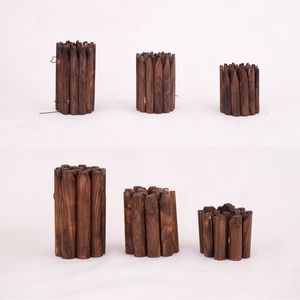 Gran oferta, decoración de jardín duradera, <span class=keywords><strong>valla</strong></span> de <span class=keywords><strong>madera</strong></span> para exteriores, <span class=keywords><strong>valla</strong></span> de <span class=keywords><strong>madera</strong></span> anticorrosiva - Product Image 4