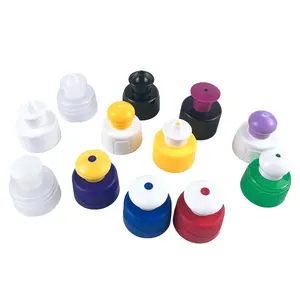 Free Sample 28/410 plastic push pull cap custom color mushroom screw cap free design Floor cleaner bottle lid