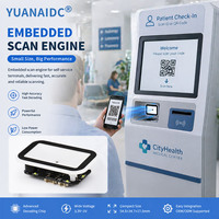 YUANAIDC Mini Scanner de codes-barres 2D intégré, lecteur de codes QR compact pour kiosques et systèmes de caisse automatique