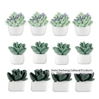 Usine directe résine blanche succulente en pot Cactus aimant de bureau à domicile pour réfrigérateur et tableau blanc fournitures scolaires polyvalentes