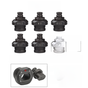 Outil de poinçonnage hydraulique pour profilés en acier, canaux en acier inoxydable, ouverture de trous, portable, petite taille, 6,5 9 13 17 20,5 mm - Product Image 1