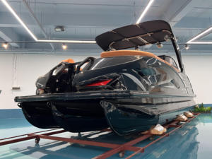Nuevo Bote Pontón Kinocean de Aluminio Personalizado de 22 Pies con Motor y Baño, Lancha Rápida Deportiva de Lujo Tritoon de Fibra de Vidrio <span class=keywords><strong>en</strong></span> <span class=keywords><strong>Venta</strong></span> - Product Image 3