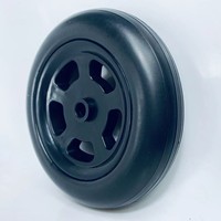 Roue en mousse EVA de 5,5 pouces avec rayons en plastique pour chariot et poussette