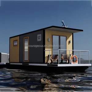 Модульный плавающий дом houseboat роскошный плавающий отель