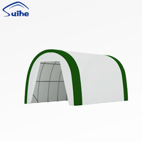 Abri de stockage portable en acier avec couverture en PVC pour extérieur, abri de garage pour voiture, abri de stationnement pour voiture