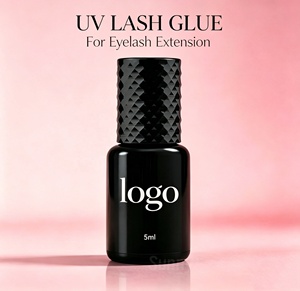 Pegamento UV para extensiones de pestañas al por mayor, adhesivo para pestañas postizas resistente y de larga duración personalizado de secado más rápido - Product Image 1