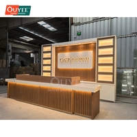 Comptoir de présentation professionnel en bois massif pour boutique, service ODM, pour opticiens