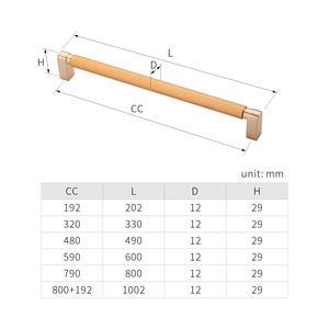الألومنيوم T شريط يتوهم المطبخ مجلس الوزراء سحب الأثاث درج طويل مقبض سحب - Product Image 5
