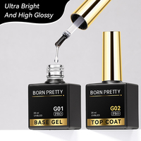 BORN PRETTY PRO 20ml Gel de Base Protecteur Anti-Décollement pour Ongles, Top Coat Ultra Brillant Anti-Rayures, Fabricant OEM de Gel Polish de Base