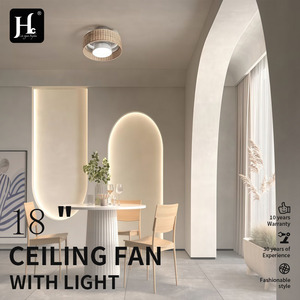 Coastal Style <b>Ceiling</b> Fan <b>Light</b> LED Warm White Surface Mounted Plastic Body 2700K for Living Room - Product Image 4