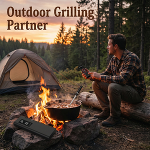 डिजिटल मांस थर्मामीटर ब्लूटूथ वायरलेस आर्द्रता तापमान निगरानी स्मृति रिकॉर्ड बीबीसी रसोई के उपयोग के लिए IP68 वाटरप्रूफ - Product Image 4