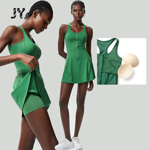 Joyyoung Factory Womens Clothing Sportswear <strong>Sexy</strong> Zip Tennis Dress Quick Dry <strong>Golf</strong> Dress Tennis Wear Gym Fitness Girls <strong>Outfits</strong> - Product Image 1