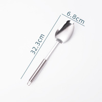 Ensemble d'ustensiles en acier inoxydable 9 pièces, louche à soupe, cuillère à pâtes fendue, ustensiles de cuisine gadgets