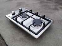 Réchaud à gaz portable à double brûleur, classe énergétique A, protection anti-extinction, surface céramique/verre, allumage électronique