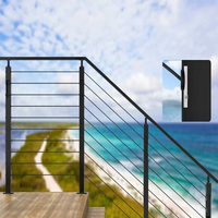HIMOWAY Railing en câble en acier inoxydable pour extérieur, facile à installer, accessoires pour rampes d'escalier