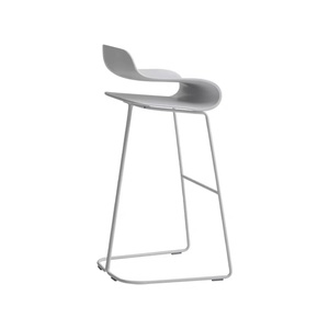Silla de Barra de Hierro Estilo Nórdico Minimalista Color Crema, para Hogar, Bar, Sala de Estar, Isla, Cafetería, Taburete Alto de Diseño - Product Image 6
