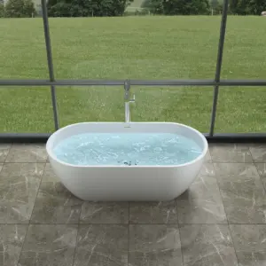 时尚的corian浴缸，养殖大理石浴缸，poly大理石独立式浴缸，坚固的表面TC-S17