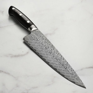 High Quality Damascus Steel Chef <b>Knife</b> with Wood Handle High-Polish Finish Durable & Dishwasher Safe-Wholesale - Product Image 1