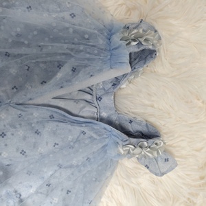 Nouvelle Robe de Princesse en Tulle Bleu Style Occidental <span class=keywords><strong>pour</strong></span> Poupée Bébé de 22 Pouces/55 cm - Product Image 3