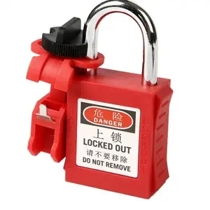 Mcb Verschluss Rot Nylon-Schlüsselband Standard Miniatur-Schaltungsschalter Verschluss