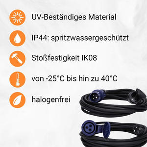 Câble adaptateur CEE 3 broches 230V 16A prise H07RN-F vers raccord CEE avec capuchon de protection pour Camping caravane <span class=keywords><strong>bateau</strong></span> puissance GONGPAI HUBEI - Product Image 3