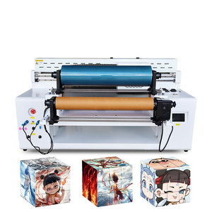 Hong đổi mới 9060 cuộn và phẳng <span class=keywords><strong>UV</strong></span> máy in tinh thể dính nhãn, xi lanh, máy in Acrylic - Product Image 2