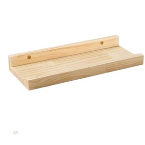 Étagère murale flottante en bois Guangyun 30x12x4cm couleur naturelle pour cuisine, salon, rangement et présentation - Product Image 5