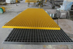 Plateforme de passerelle en treillis FRP, treillis moulé en FRP, fibre de verre - Product Image 2