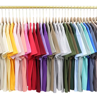 Kaos Pria Kasual 270g, Kerah Jatuh, Bahan Katun Murni Tebal, Lengan Pendek, Jahitan Tiga Jarum, Grosir