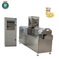 Machine d'extrusion de snacks soufflés, équipement de traitement, ligne de production automatique de maïs soufflé à double vis en acier inoxydable