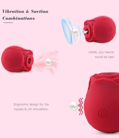 Tragbarer Günstiger Rosen-Vibrator für Frauen Sexspielzeug Nippel-Klitoris-Saugmassagegerät Masturbator Rosen-Toy vom Hersteller