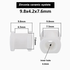 Guide de fil pour machine à tresser 500, œillet en céramique, trou intérieur 10 mm, support en alliage métallique, OEM - Product Image 6