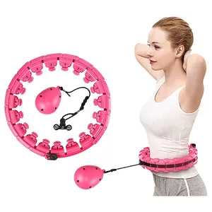 Fitness Smart Adults Adjustable Weighted Detachable Intelligent Hoola Hoop Manufacturers Hula Ring Circle With Counter
