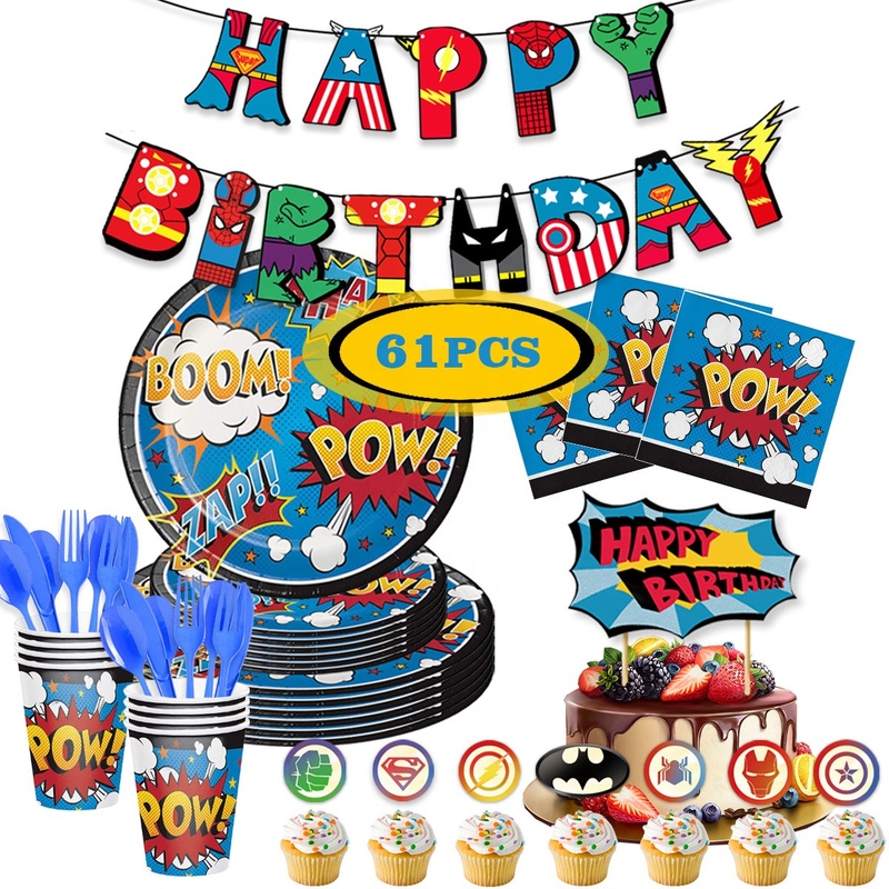 Nicro Factory Price 65pcs Party Supplies