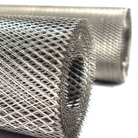 Panneau en treillis métallique diamanté extensible en acier inoxydable léger, fourni par l'usine, découpe sur mesure pour faux-plafonds suspendus