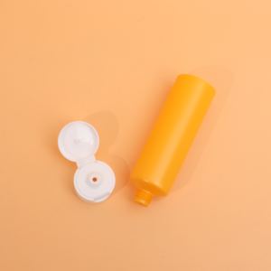 Sıcak satış çevre dostu yumuşak sıkmak biyobozunur kozmetik PE şekilli Flip Top vidalı kapak plastik tüpler cilt bakım kremi losyon - Product Image 6